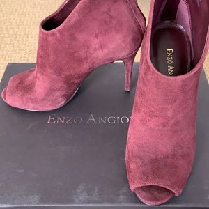 Enzo Suede Booties